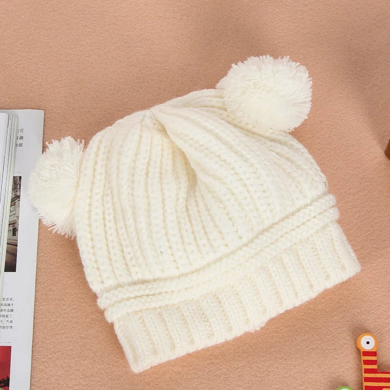 Bonnet Bébé Tricot Hiver - Unisexe 0-2 ans Doux