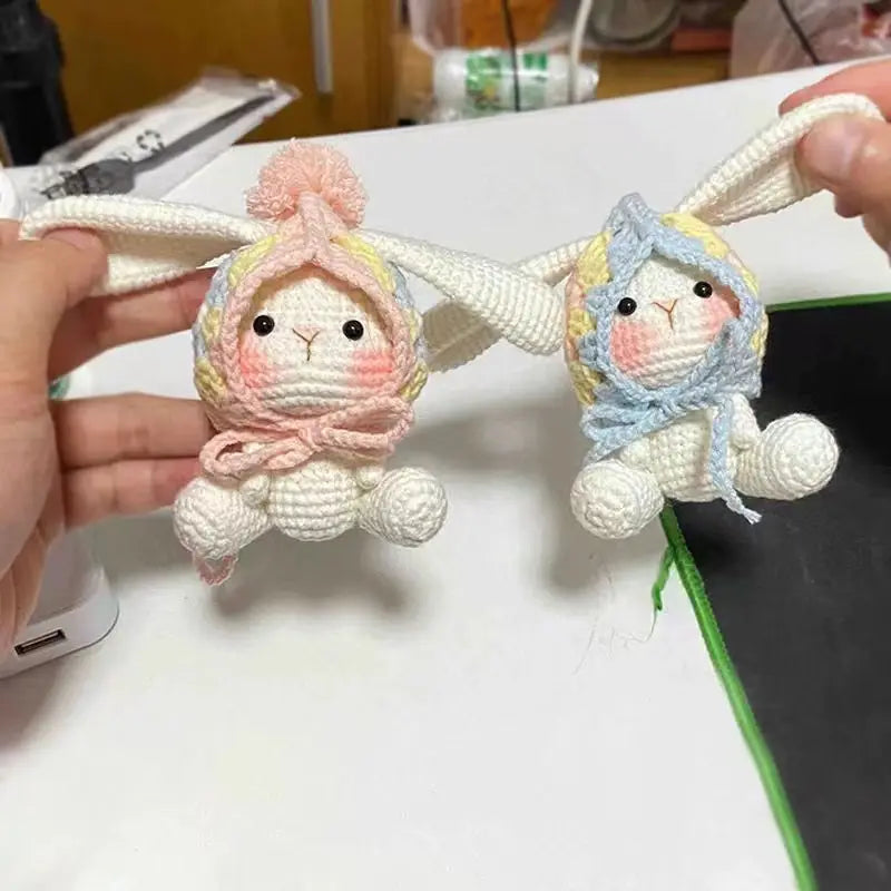 Kit Crochet Lapin Amigurumi Fait Main - Porte-clés DIY Français avec Instructions