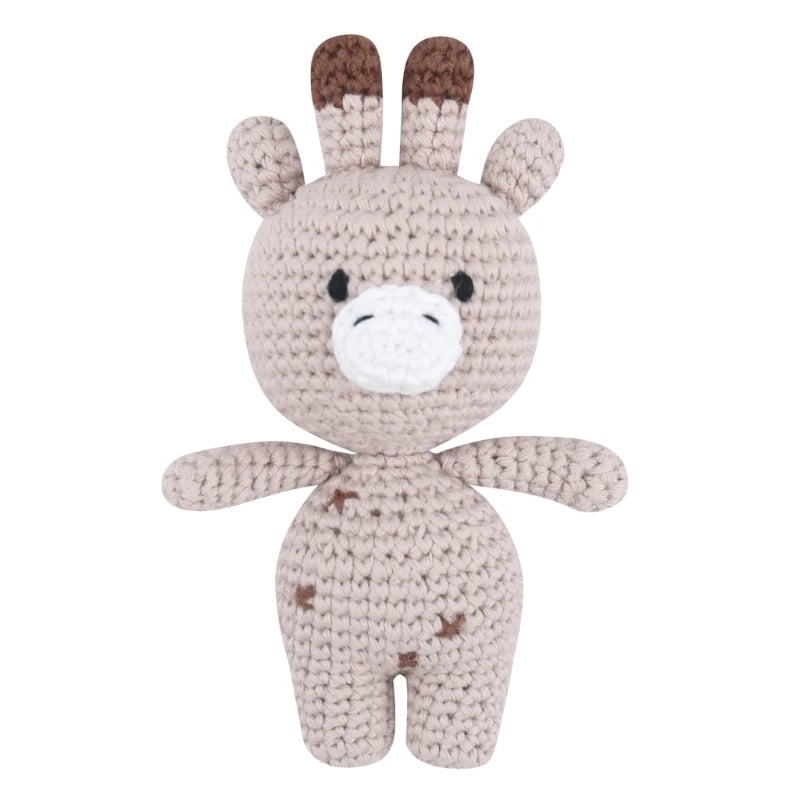 Doudou Lapin Crochet - Peluche Bébé Coton Bio