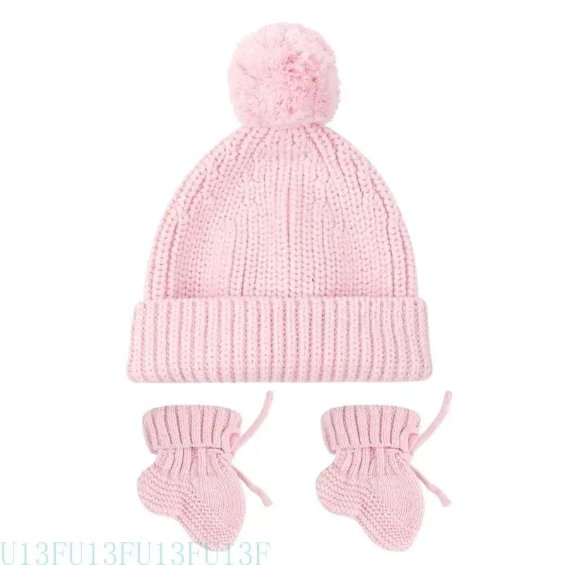 Set Chaussons Bonnet Bébé Crochet - 0-6 mois Doux