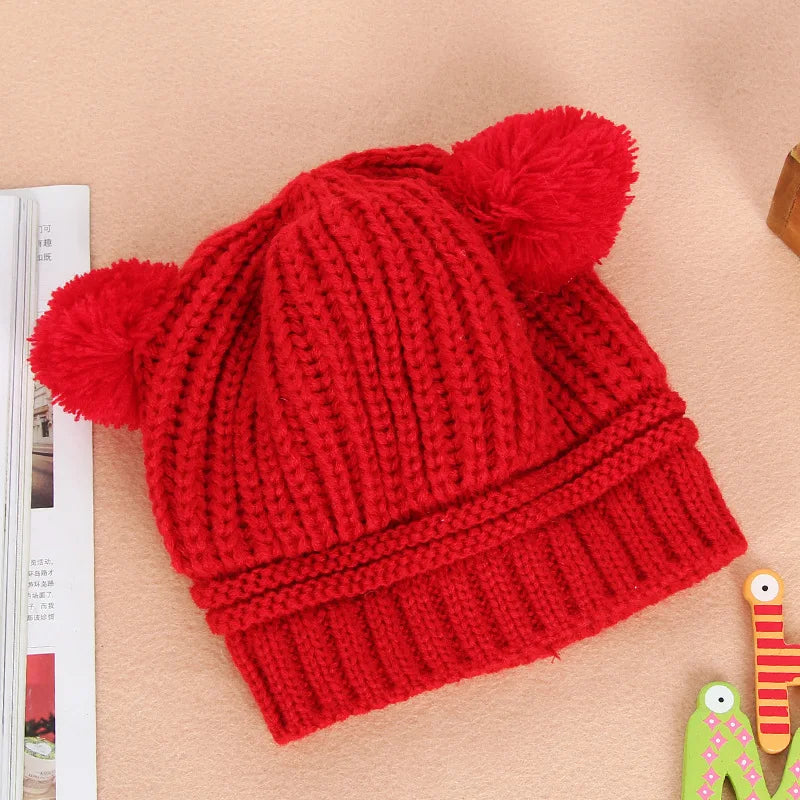 Bonnet Bébé Tricot Hiver - Unisexe 0-2 ans Doux