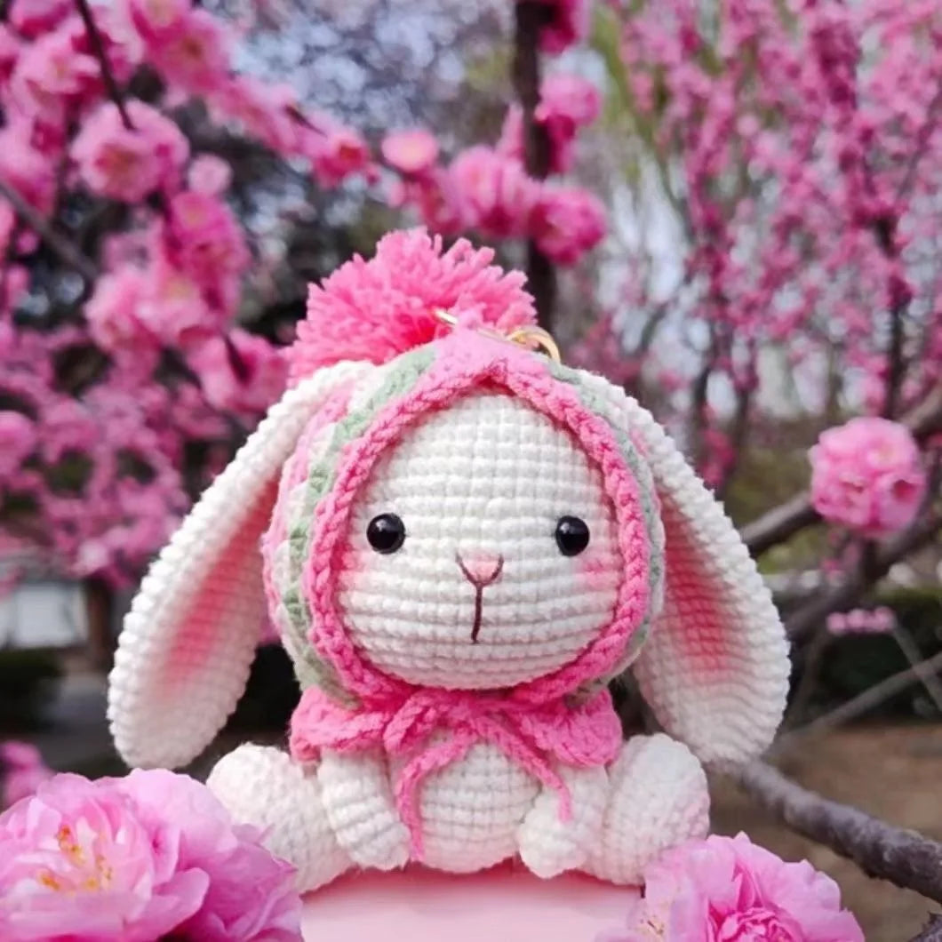 Kit Crochet Lapin Amigurumi Fait Main - Porte-clés DIY Français avec Instructions