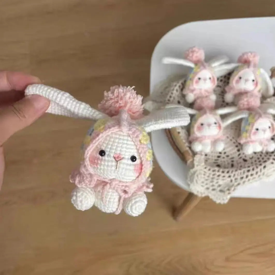 Kit Crochet Lapin Amigurumi Fait Main - Porte-clés DIY Français avec Instructions