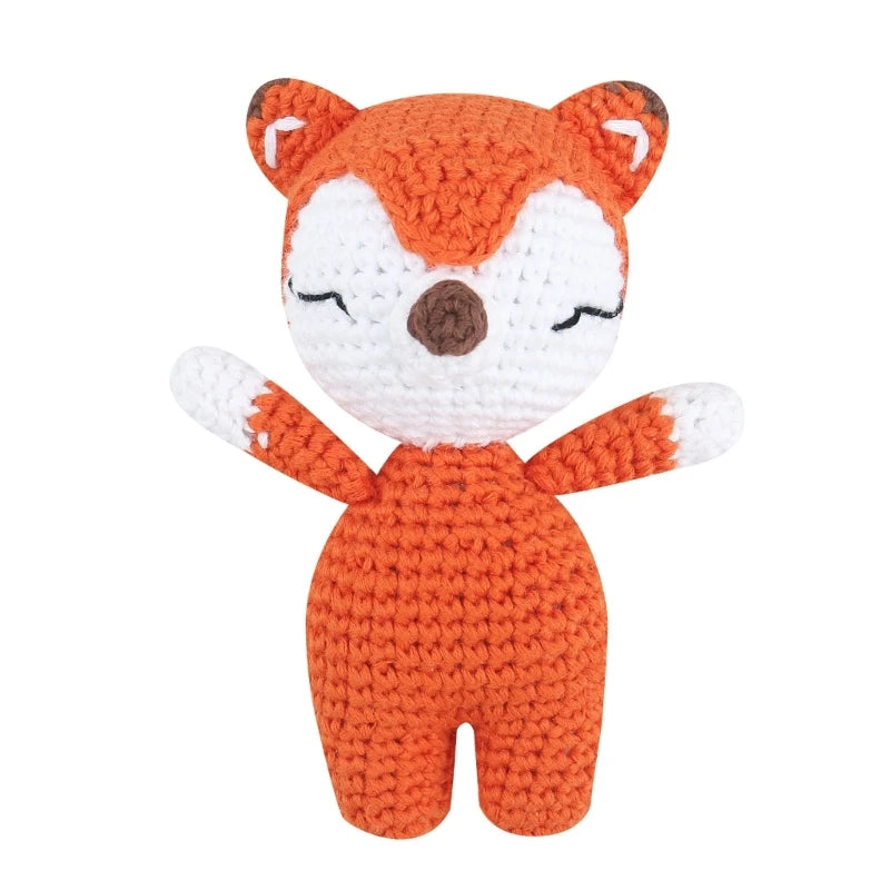Doudou Lapin Crochet - Peluche Bébé Coton Bio