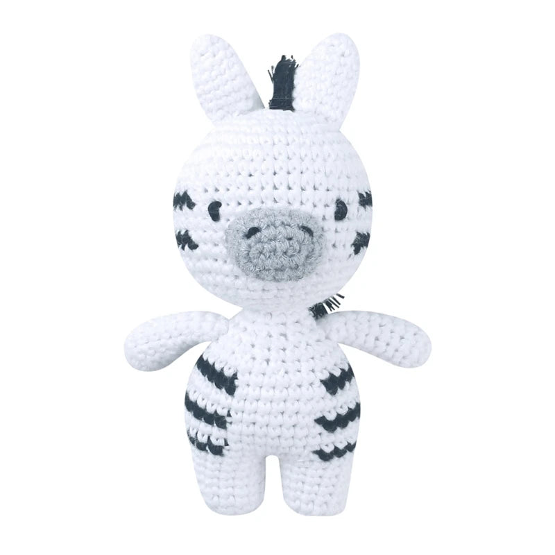 Doudou Lapin Crochet - Peluche Bébé Coton Bio