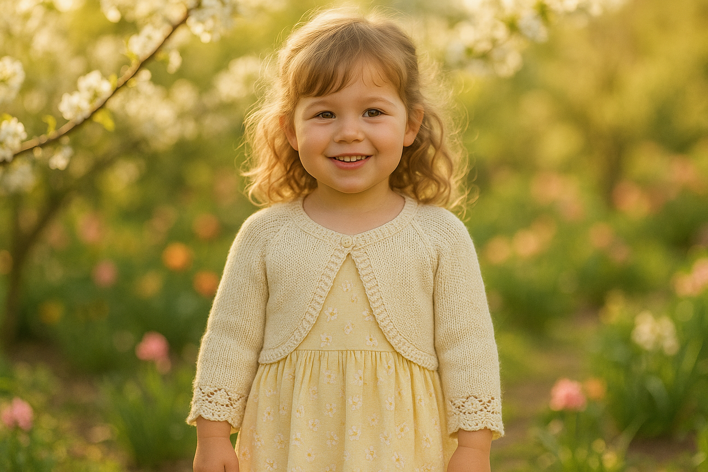 Cardigan fille lifestyle