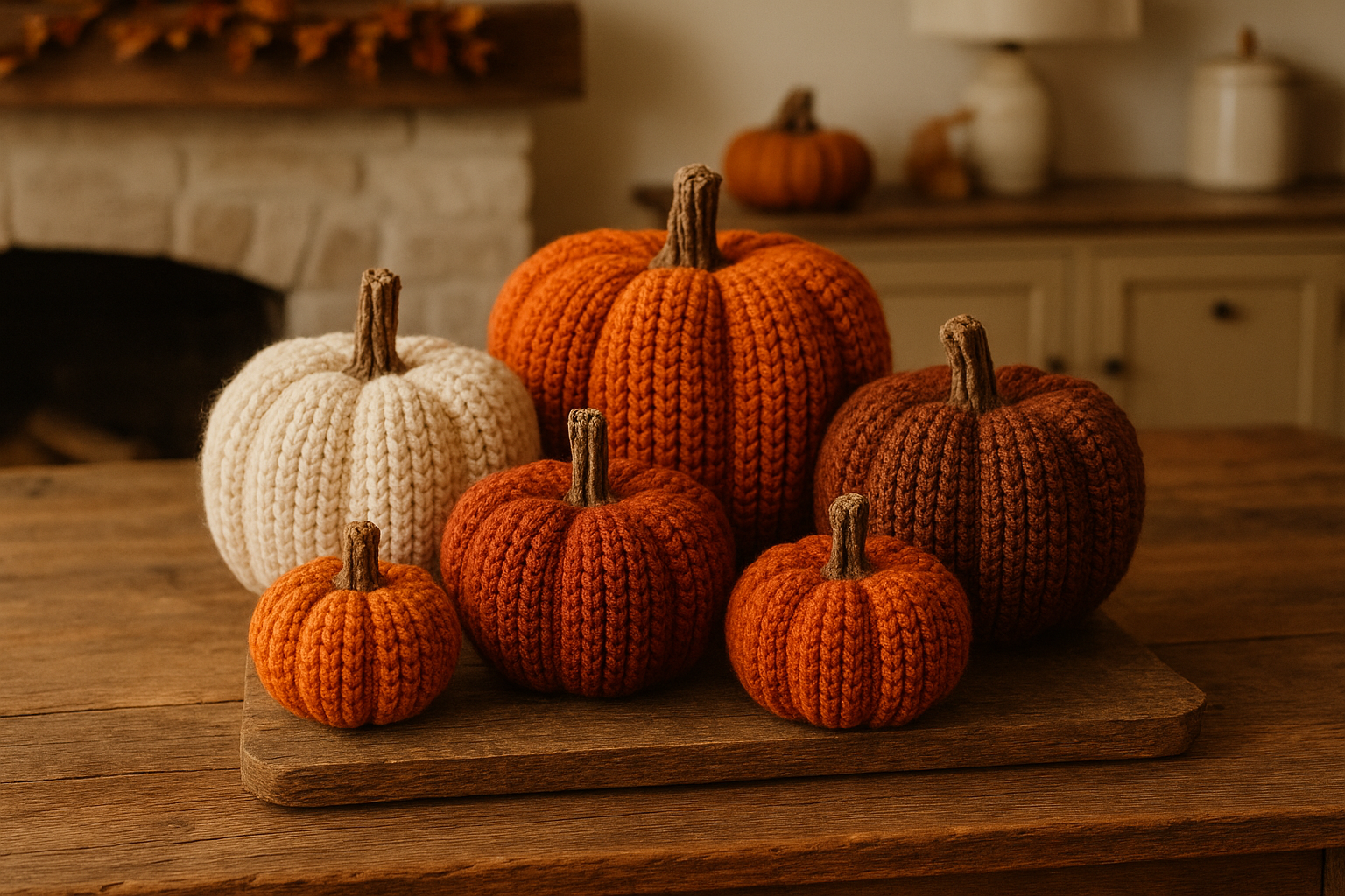 Citrouilles Décoratives au Crochet Lia